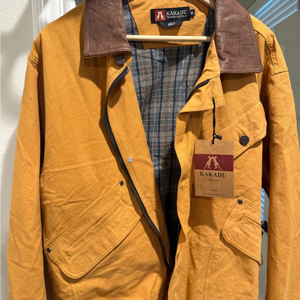 Kakadu Men's Double Bay Bomber in Mustard